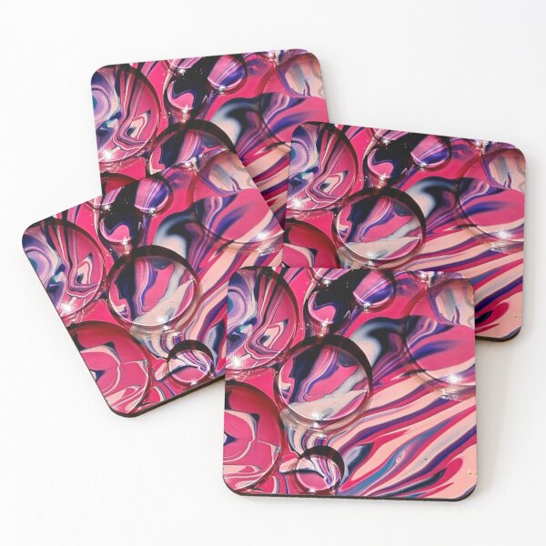 Item preview, Pink Acrylic Paint Bubbles designed and sold by CabinArtStudio.