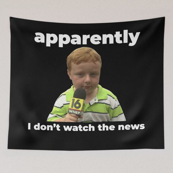 Item preview, Apparently, I don't watch the news designed and sold by Zexten.