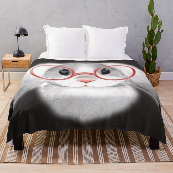 Item preview, Cute Easter Bunny Rabbit In Glasses Happy Easter designed and sold by NadeenInspires.