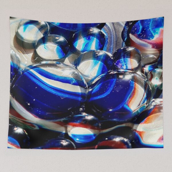 Item preview, Glass bubbles and fluid art designed and sold by CabinArtStudio.