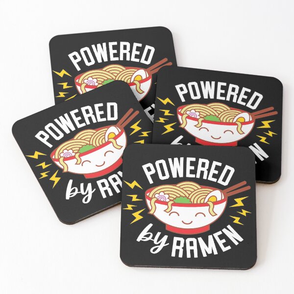 Item preview, Powered By Ramen - Cute Kawaii Japanese Noodle Bowl designed and sold by bonmotto.