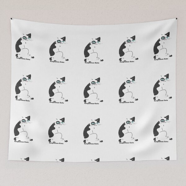 Item preview,    Suspicious Cats  designed and sold by ShoppinOnline24.