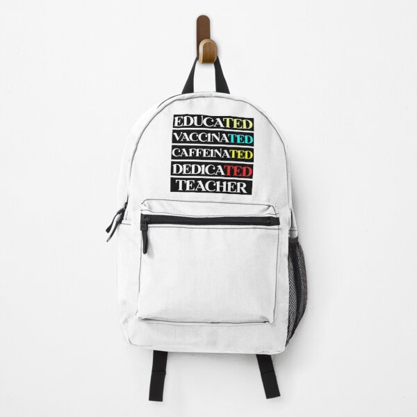 Item preview, educated vaccinated caffeinated dedicated teacher  designed and sold by Rami Khalifah.