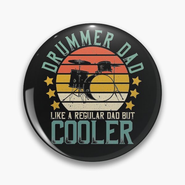 Item preview, Retro Father's Day Drummer Dad Like A Regular Dad But Cooler designed and sold by DreamColor.