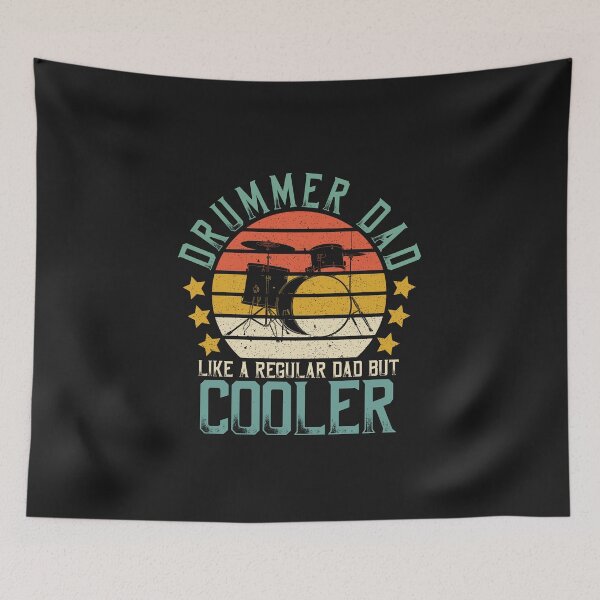 Item preview, Retro Father's Day Drummer Dad Like A Regular Dad But Cooler designed and sold by DreamColor.