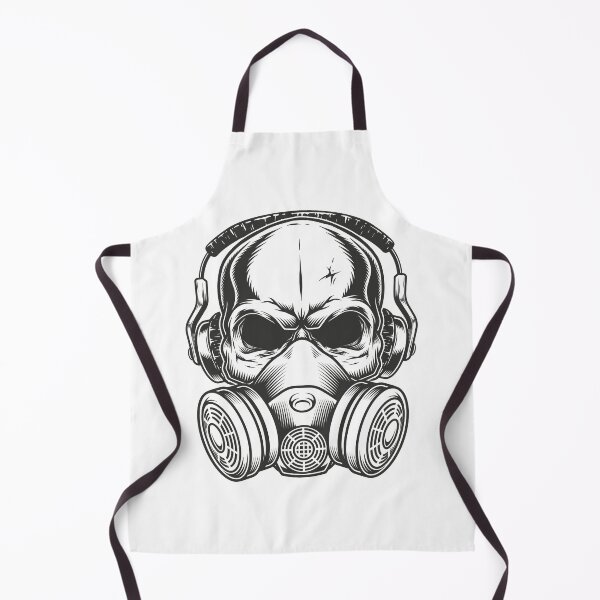 Item preview, skull wearing a mask and Headphone designed and sold by Moueddene.