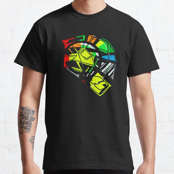 MotoGp Valentino Rossi casque réplique peinture numérique 2021 T-shirt classique