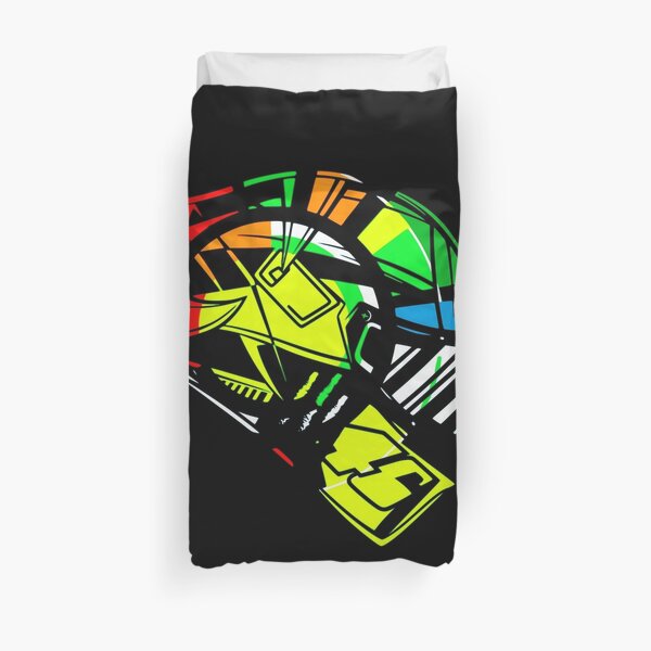 MotoGp Valentino Rossi Réplica Casco Pintura Digital 2021 Funda nórdica
