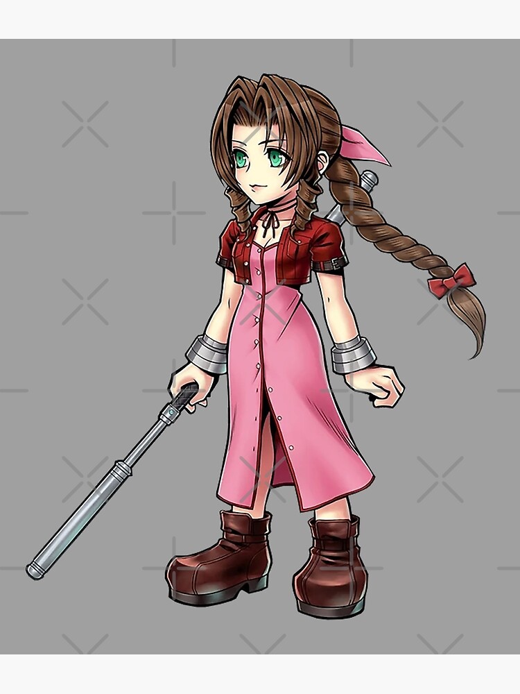 Final Fantasy 7 Vii Aerith Character Dissidia Opera Omnia Official Artwork Poster For 1791