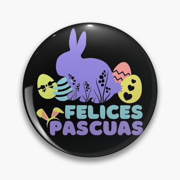 Item preview, Felices Pascuas | Conejito con Huevitos de Pascua designed and sold by InkItStudio.