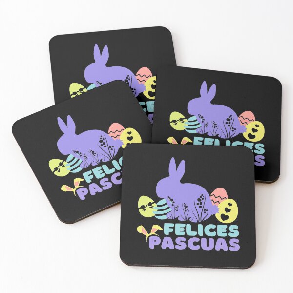 Item preview, Felices Pascuas | Conejito con Huevitos de Pascua designed and sold by InkItStudio.
