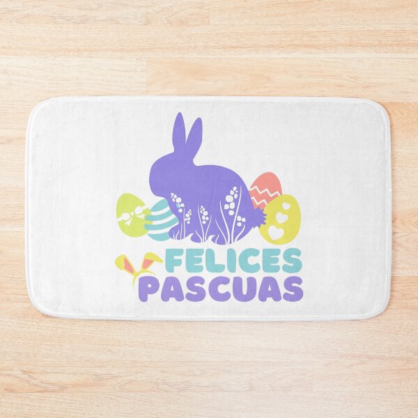 Item preview, Felices Pascuas | Conejito con Huevitos de Pascua designed and sold by InkItStudio.