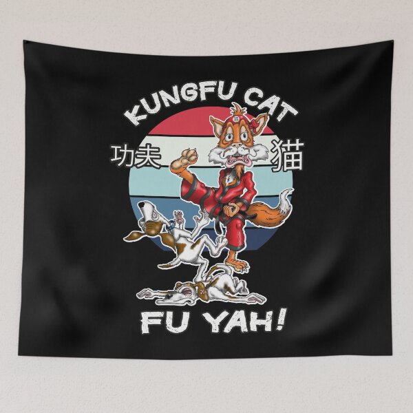 Item preview, Kungfu Cat Funny Kung fu Fighting Cat designed and sold by Status71.
