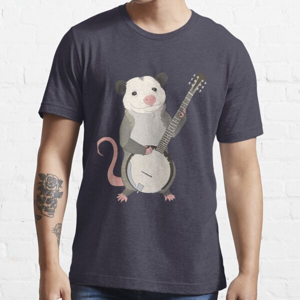 possum playing banjo shirt