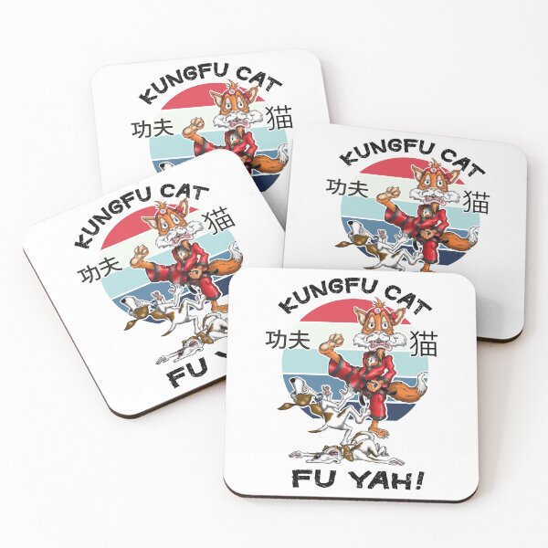 Item preview, Kungfu Cat Funny Kung fu Fighting Cat designed and sold by Status71.