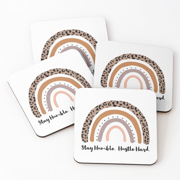 Item preview, Stay Humble.  Hustle Hard.  Natural tones Rainbow. designed and sold by Rabbitti.