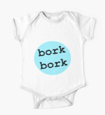 Body de manga corta para bebé bork bork