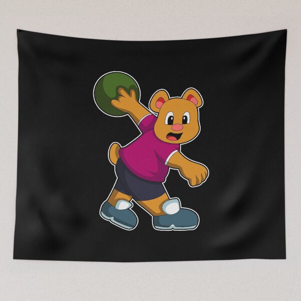 Item preview, Bear at Bowling with Bowling ball designed and sold by Snabdesign84.