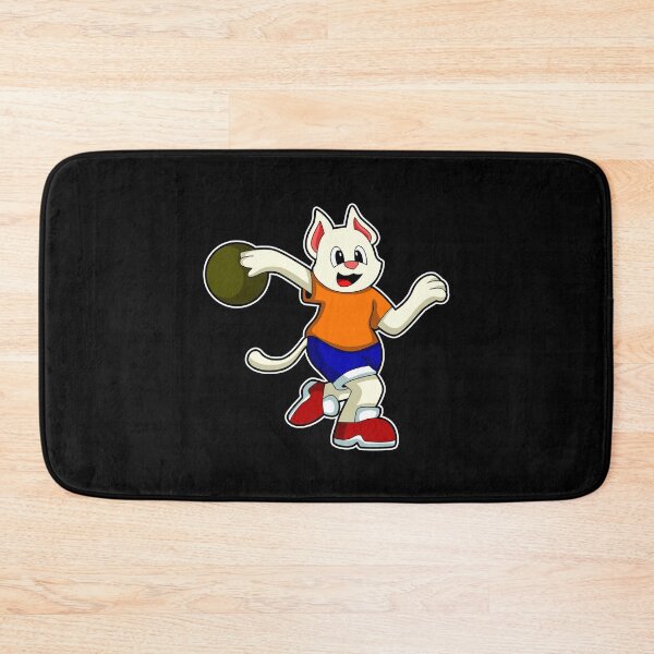 Item preview, Cat at Bowling with Bowling ball designed and sold by Snabdesign84.