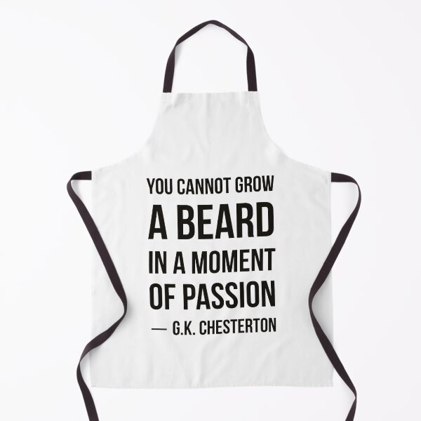 Item preview, GK Chesterton Beard Quote designed and sold by HalpinDesign.