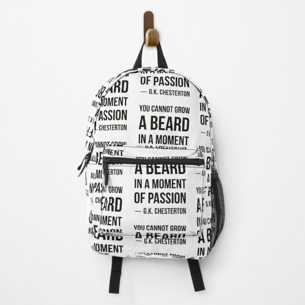 Item preview, GK Chesterton Beard Quote designed and sold by HalpinDesign.