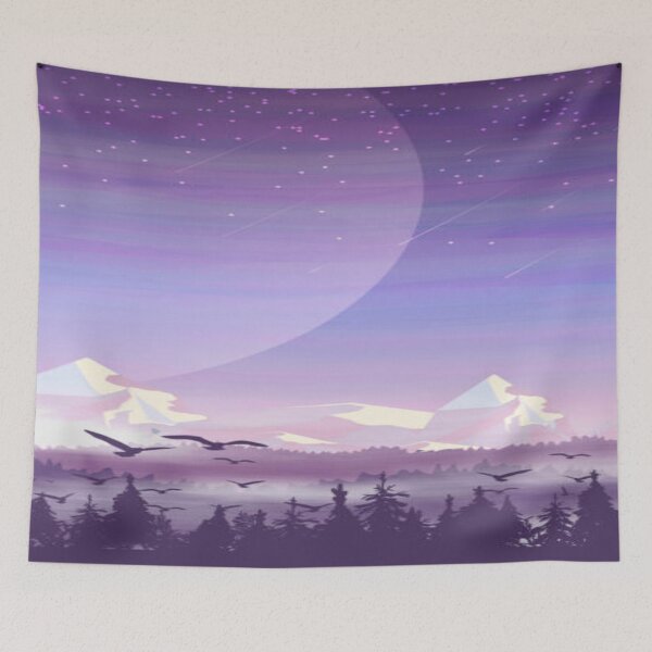Item preview, Pine Forest Snowy Mountains designed and sold by BojerShop.