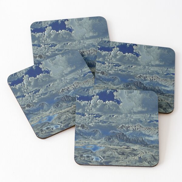 Item preview, The Cold Sea Mountain Range With Clouds designed and sold by ArtForYourStuff.