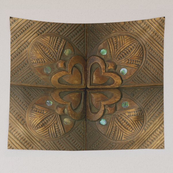 Item preview, Vintage Maori Carved Box New Zealand designed and sold by Duncan-Mac.