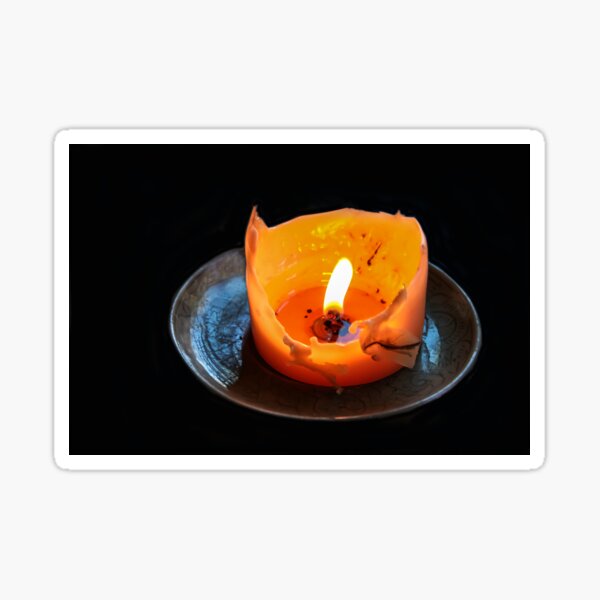 Solo Melting Wax Flickering Candle Sticker