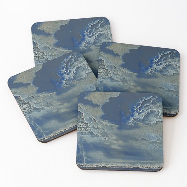 Item preview, The Cold Sea Lightning Clouds  designed and sold by ArtForYourStuff.