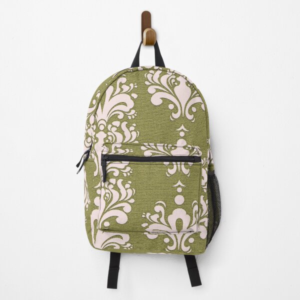 Item preview, Light Green and White Luxe Damask with Textured Pattern designed and sold by vortexatelier.
