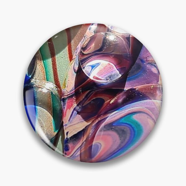 Item preview, Pink & Blue Acrylic Paint Bubbles designed and sold by CabinArtStudio.