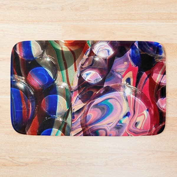 Item preview, Pink & Blue Acrylic Paint Bubbles designed and sold by CabinArtStudio.
