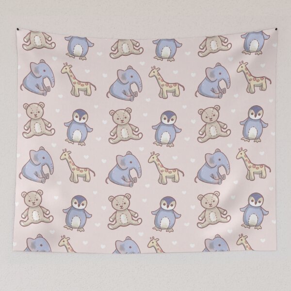 Item preview, Corazones de animales de juguete para bebés designed and sold by MSKmakes.