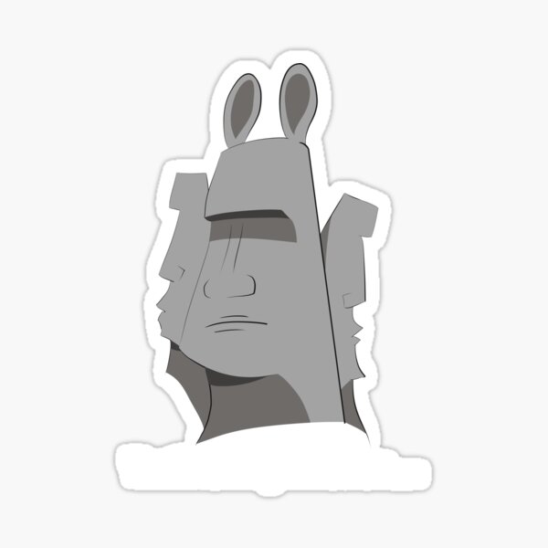 Item preview, Moai statue with bunny ears hides the truth designed and sold by Vallirant.