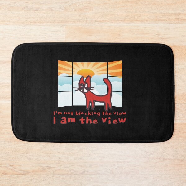 Item preview, I'm not blocking the view, I am the view, funny cat window sunset designed and sold by auntfluffy.