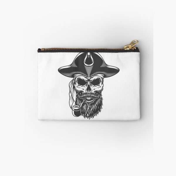 Item preview, pirate hipster skull designed and sold by Moueddene.