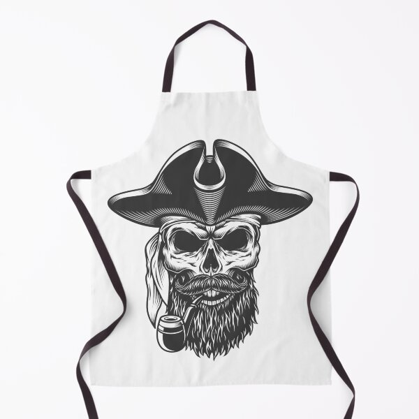Item preview, pirate hipster skull designed and sold by Moueddene.