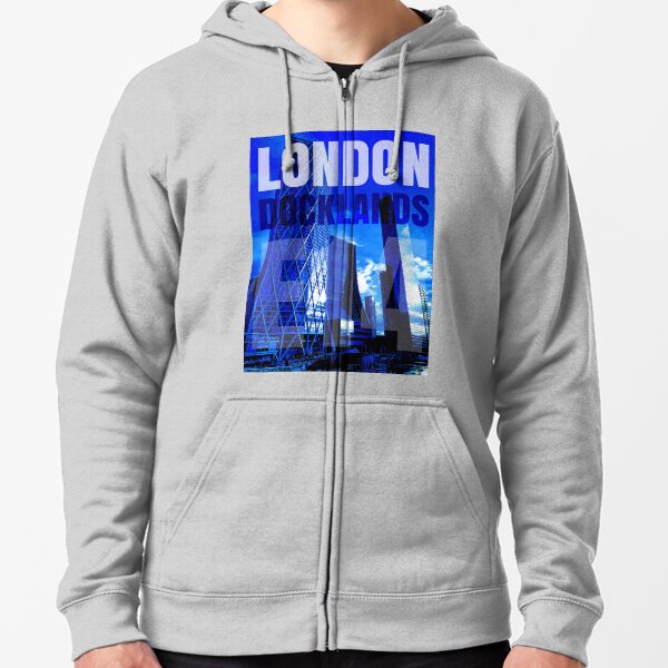 London Docklands Zipped Hoodie