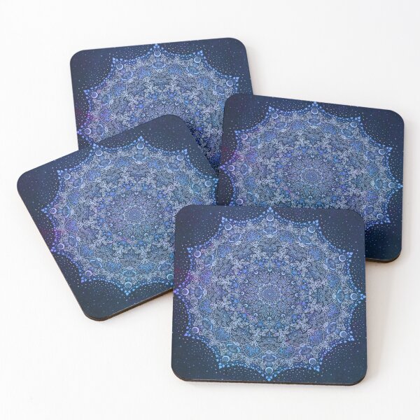 Item preview, The Mushroom and the Moon Mandala - Blue Dream designed and sold by Natalie Viola .