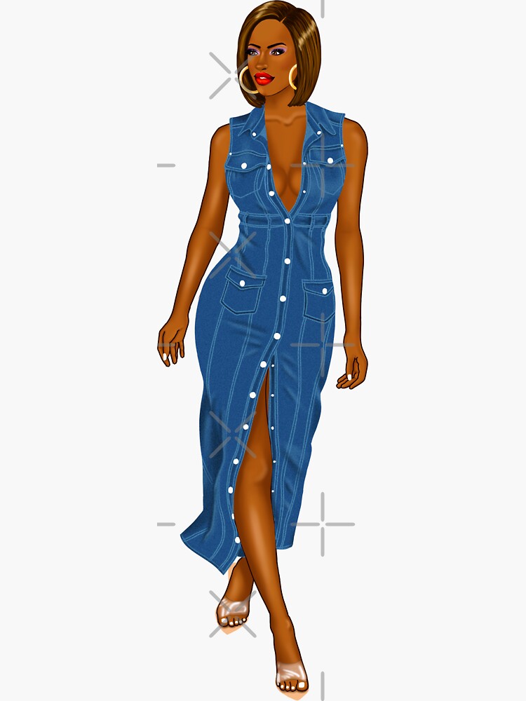 Fashion Girl, Fashion woman, Denim girl, Afro girl, African