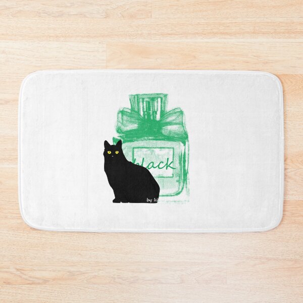 Item preview, a perfume bottle and cats style design print. designed and sold by dadamda.