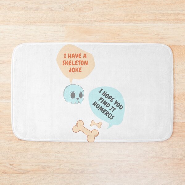 Item preview, Pastel Orange and Blue Wicked Cute skeleton joke designed and sold by fosterahope.
