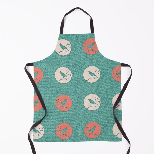Item preview, Bird's songs - textured pattern terracotta and green designed and sold by vortexatelier.