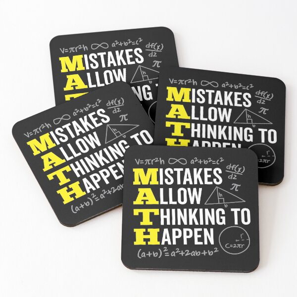 Item preview, Mistakes Allow Thinking to Happen MATH designed and sold by DetourShirts.