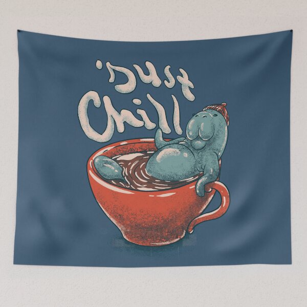 Item preview, Manatee Chilling in a Tea Cup - Just Chill | Coffee Mug Dugong | Mana Tea | Manatee County designed and sold by Any Color Designs.