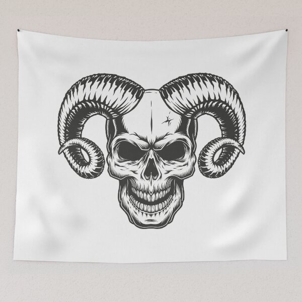 Item preview, horn skull designed and sold by Moueddene.