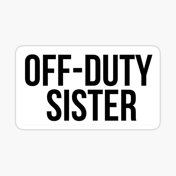 Off Duty Sticker