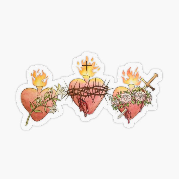 The Immaculate Heart of Mary Catholic Stickers-12pcs