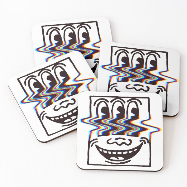 Item preview, Three Eyed Smiling Face Glitch designed and sold by idea-is-king.